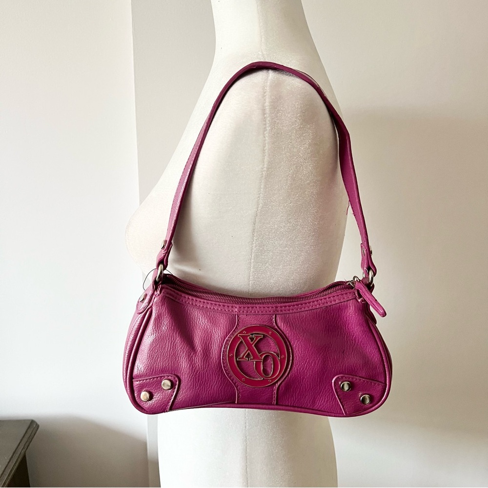 New Y2K  2000s XOXO Shoulder Purse Purple Vegan Leather Micro Bag Retro NWT